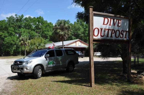 Nossa pousada em Peacock, na Flórida, nos Estados Unidos